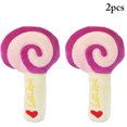 thumbnail image 1 of 2PCS Food Pet Toy Lollipop Bite Resistant Plush Squeaky Toy Pet Chewing Toy, 1 of 10