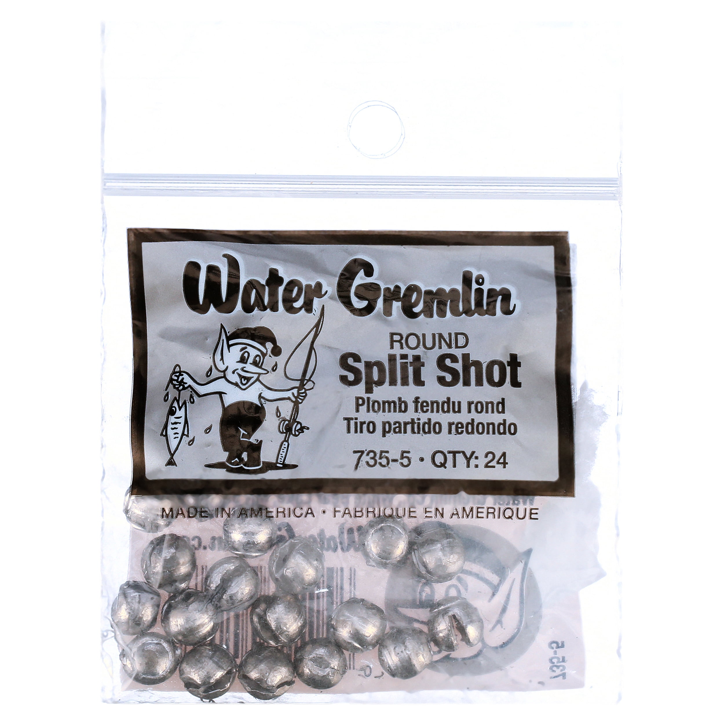 Water Gremlin Round Split Shot Sinker