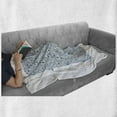 thumbnail image 6 of Blue Soft Flannel Fleece Throw Blanket, Fish with Bubbles Underwater Wild Sea Life Funky Art Style Illustration Image, Cozy Plush for Indoor and Outdoor Use, 70" x 90", Blue, by Ambesonne, 6 of 6