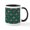 White/Black Inside, variant on CafePress - Sombrero Guitar Pattern - 11 oz Ceramic Mug - Novelty Coffee Tea Cup