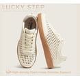 thumbnail image 5 of LUCKY STEP Fashion Retro Braided Raffia Style Sneakers Breathable Casual Shoes,Beige,Womens, 5 of 11