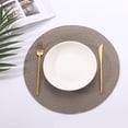 thumbnail image 3 of 1Pc Woven Placemats, 14.96inch Dining Table Mats, Heat Resistant Durable Placemats, Easy-Clean Kitchen Table Protectors, Rustic Farmhouse Decor, Reusable Non-Slip Place Mats for Everyday Use, 3 of 6
