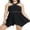 Black-Adult, variant on Aunavey Plus Size Two Piece Swim Dress with Boyshorts for Women Mesh Tankini Swimsuits Flowy Bathing Suits
