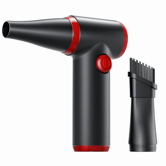 Compressed Air Duster, Stepless Speed Electric Air Duster, 100500RPM Cordless Air Duster with LED Light, Rechargeable Air Blower Replaces Canned Air, Keyboard Cleaner for Laptop, PC