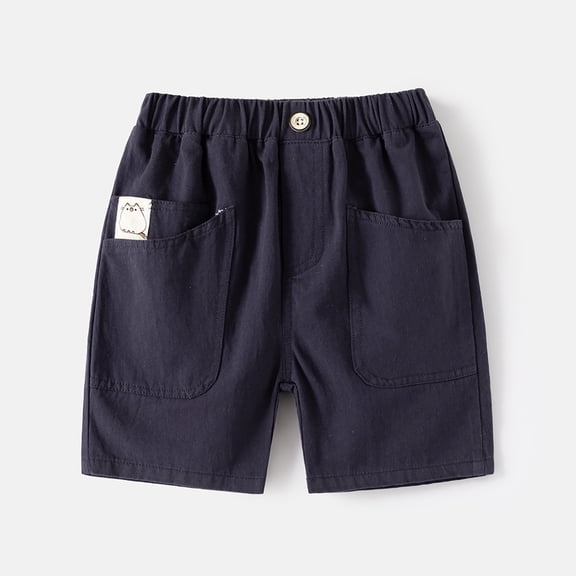 Kids Boys Uniform Navy Causal Kids Basketball Shorts Boys Pants Size 4T
