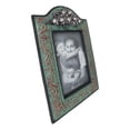 thumbnail image 3 of Western Silver Roses Turquoise Faux Tooled Leather Picture Photo Frame 4"X6", 3 of 5