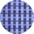 thumbnail image 1 of Ahgly Company Indoor Round Abstract Blue Modern Area Rugs, 8' Round, 1 of 4