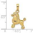 thumbnail image 3 of FJC Finejewelers 14k Yellow Gold 3d Poodle Dog Charm, 3 of 6