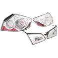 thumbnail image 3 of Tail Light Compatible with 2007-2008 Infiniti G35 Driver and Passenger Side 4-Door, Sedan Clear Lens Chrome Interior, 3 of 3