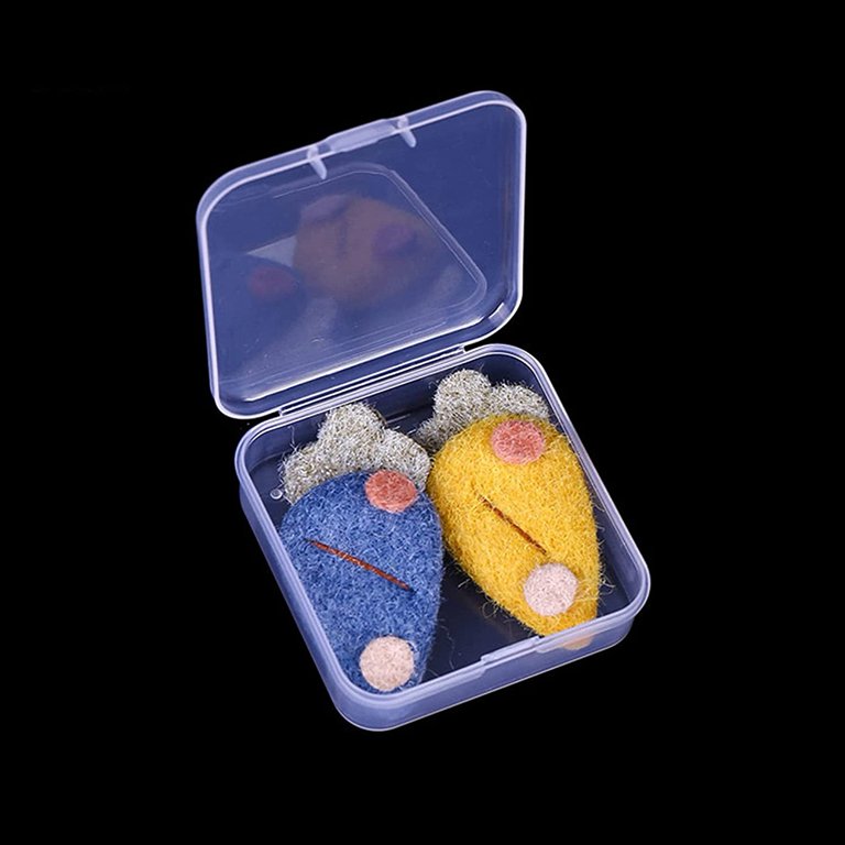 Small Clear Plastic Beads Storage Containers Box with Hinged Lid for  Accessories,Crafts,Learning Supplies,Screws,Drills