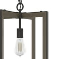thumbnail image 4 of Hunter - Woodburn 1-light Noble Bronze, Medium Size Pendant Light, Dimmable, Modern Style, Rectangle Shaped, for Bedrooms, Dining, Living Rooms - 19814, 4 of 7