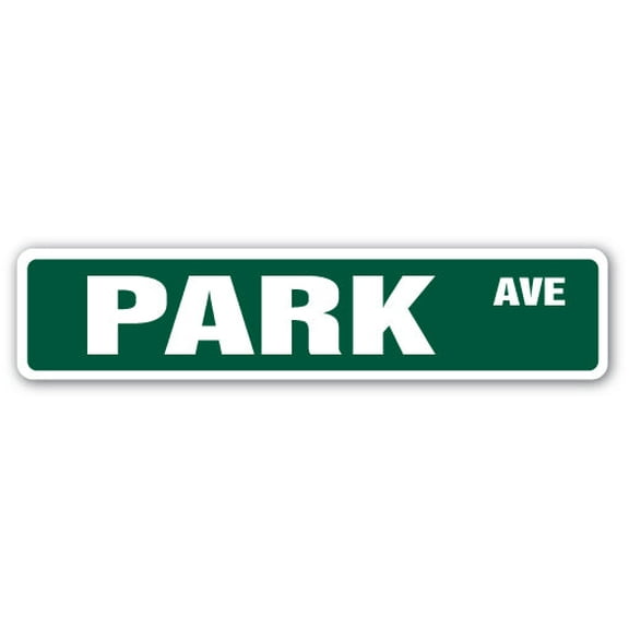 PARK AVE Street Sign New York NY Central Park | Indoor/Outdoor |  30" Wide