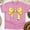 Azalea, variant on Cute Pencil with Pink Bow Teacher Shirt – Star Print Design, Black, Size S