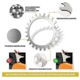 thumbnail image 4 of Worx Landroid Robotic Lawn Mower Wheels - Anti-skid Sprockets (225mm, 2 pcs) - High Traction and Durability, 4 of 5