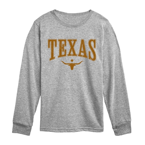 Instant Message - Collegiate Texas Long Sleeve Graphic T-Shirt