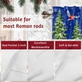 thumbnail image 7 of Valances for Windows Winter Snowman Rod Pocket Cafe Window Treatments Valance Curtains for Kitchen Bathroom Laundry Basement Windows 54"x18", 7 of 7