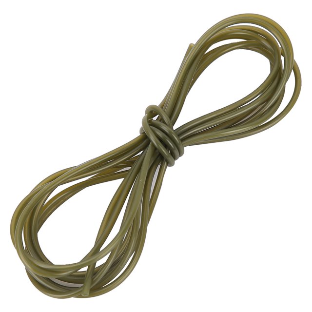 Manga de tubo de goma para pesca de 10m, accesorio de líneas de pesca de imitación para pesca de carpa al aire libre (verde)