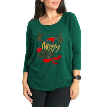 

YCCOTO Womens Christmas Maternity Tops Pregnant Xmas Breastfeeding T-shirts Nursing Long Sleeve Blouse