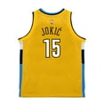 thumbnail image 3 of Men's-Mitchell & Ness Nikola Jokic Yellow Denver Nuggets 2017-18 Swingman Jersey, 3 of 3