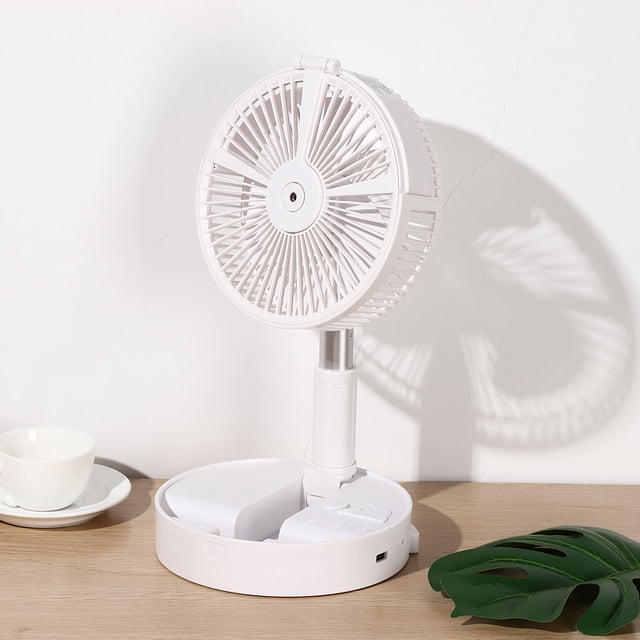 Ventilador Led Amonsee Telescópico Portátil ajuste de Cuatro Engranajes Escritorio y piso