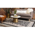 thumbnail image 2 of Unique Loom Kashan Traditional Floral Area Rug, 5 x 8 Feet, Black/Gray, 2 of 2