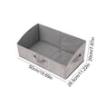 thumbnail image 3 of Bolsa De Tela Organizador trapezoidal plegable gris para estantes, ropa, mantas y bolsos (1 unidad) JASKFLY, 3 of 8