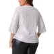 thumbnail image 3 of Agnes Orinda Blusas de Talla Grande para Mujeres con Lentejuelas Brillantes de Manga 3/4 y Cuello Redondo, Blusa de Fiesta con Brillo 2025 4X Plata, 3 of 6