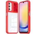 thumbnail image 2 of HD Transparent Case with Camera Privacy Cover for Samsung Galaxy A25 5G - Red, 2 of 2