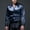 Navy blue, variant on Mens Casual Satin Silk Button Down Dress Shirt Slim Fit Party Long Sleeve Shirts