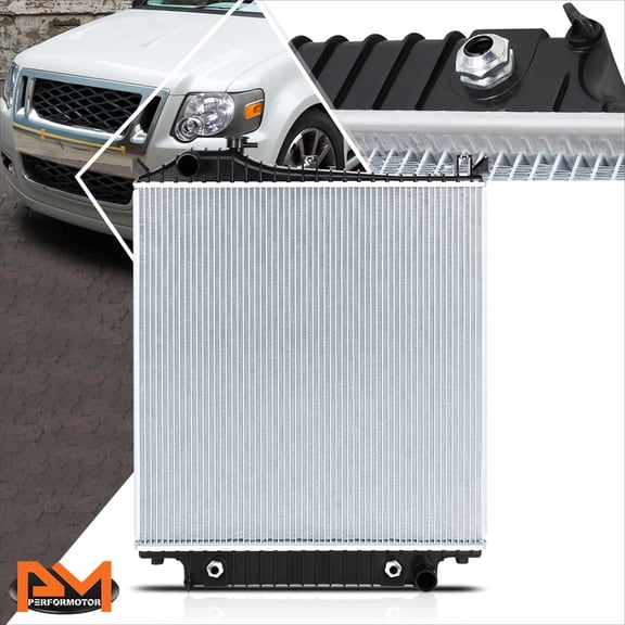 PM PERFORMOTOR Full Aluminum OE Style Radiator for 07-10 Ford Explorer Sport Trac AT DPI-2952