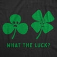 thumbnail image 2 of Womens Funny T Shirts What The Luck Sarcastic St Patricks Day Tee for Ladies Womens Graphic Tees, 2 of 9