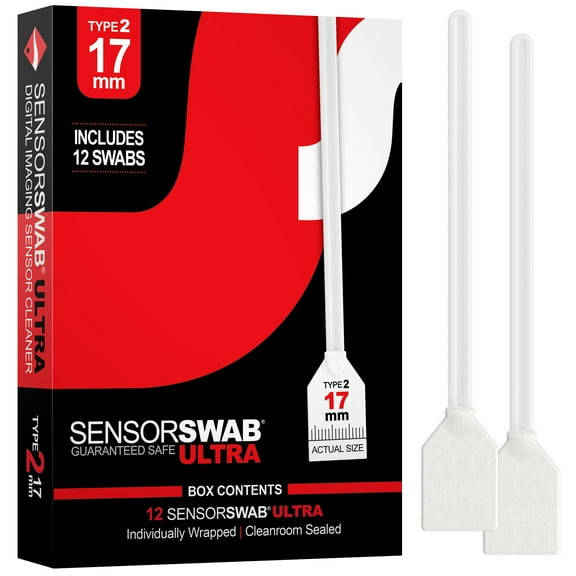 Photographic Solutions Sensor Swab Ultra Digital Imaging Sensor Cleaner - Pack of 12 (Type-2 17mm)