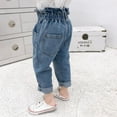 thumbnail image 4 of Eleanos Toddler Jeans Baby Girl Jeans Blue Elastic Waist Jeans Denim Pants Summer Autumn Bottoms Trousers Baby Pants 2-8 Years Old, 4 of 5