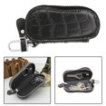 thumbnail image 3 of lionlar Leather Keychain Unisex Holder Case Cowhide Car Key Chain Organizer Black, 3 of 9