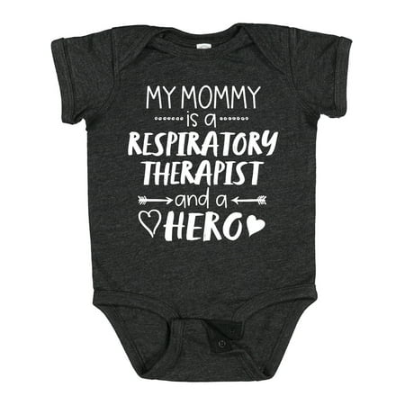 

Inktastic My Mommy is a Respiratory Therapist and a Hero Gift Baby Boy or Baby Girl Bodysuit