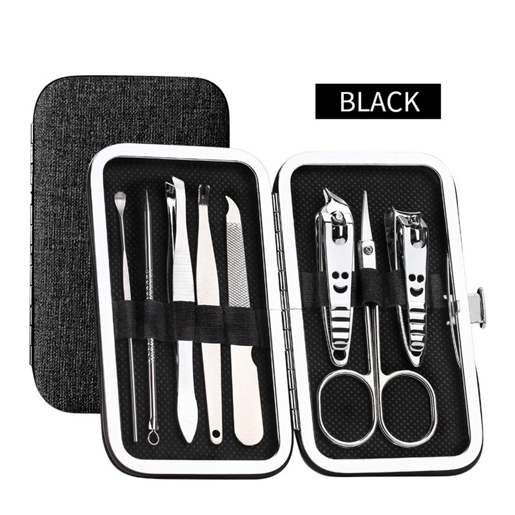 Prolriy 8PCS Set Nail Care Manicure Pedicure Cuticle Clippers Tool Kit