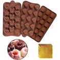 thumbnail image 1 of 3 moldes de silicona para chocolate, molde para caramelos de chocolate con 100 láminas de oro. Sincero Hogar, 1 of 2
