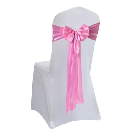 

Lililumin Clearance Breast Cancer Awareness Wall Decals Chair Ribbon Bow Strap Wedding Banquet Party Event Decoration Chair Bow Tie Chair Bow Deals of The Week Grocery