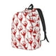 thumbnail image 1 of Disketp Red Bloody Scary Hands Mochila de Lona Estampada, Mochila Escolar de Viaje Ligera para Estudiantes y Portátil-Small, 1 of 5