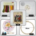 thumbnail image 4 of Kits Bordado Punto Cruzado Con Leopardo Hilo Color Tela Aro, 4 of 8