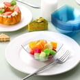 thumbnail image 2 of 50 Pcs Square Plastic Serving Bowls Disposable Snack Salad Bowl Small Party Candy Bar Containers Taco Bar Serving Dishes for Buffet Chips Fruit (8 oz,Blue), 2 of 7