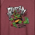 thumbnail image 3 of Teenage Mutant Ninja Turtles: Mutant Mayhem - Raphael Going In Loud - Women's Lightweight French Terry Long Sleeve Shirt, 3 of 5