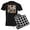 With Checker Pant, variant on CafePress - Adorable And Curious Cats Fantasy Pajamas - Men's Dark Loose Fit Cotton Pajama Set