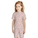thumbnail image 5 of Balery Floral Retro Style Conjunto de Pijama Infantil de Manga Corta con Estampado – Ropa de Dormir de Algodón Suave-3X-Large, 5 of 5
