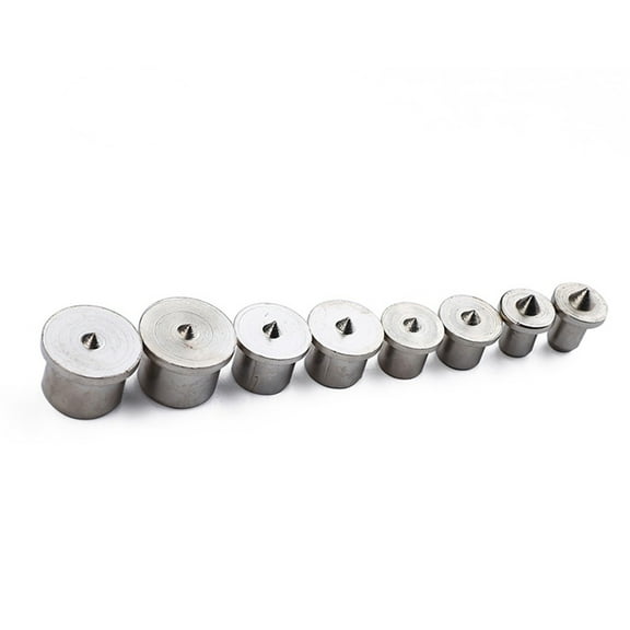 Homoyoyo 8 Pcs Metal Center Transfer Doweling Plugs for Woodworking Projects and Furniture Assembly