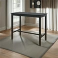 thumbnail image 2 of Riverbay Furniture 42" Wood Bar Height Pub Table in Black, 2 of 9