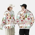 thumbnail image 6 of Gaeub Snowflakes Santa Claus Men's and Women's UPF 50+ Long-Sleeved Sun Protection Clothing, Fishing Shirt Long Sleeve Zip - Medium, 6 of 9