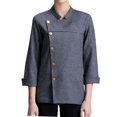 thumbnail image 1 of Chaqueta de chef para hombre y mujer, uniforme de camarero/a, ropa de trabajo para cafetería o cocina XXL, 1 of 9