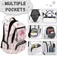 thumbnail image 7 of HUIACONG Pink Bow Deer School Backpack for Boys Girls Ages 6-18 Water Resistant Multi Pocket Padded Adjustable Straps Large Capacity Bookbag for Elementary Middle High School Daily Use, 7 of 7