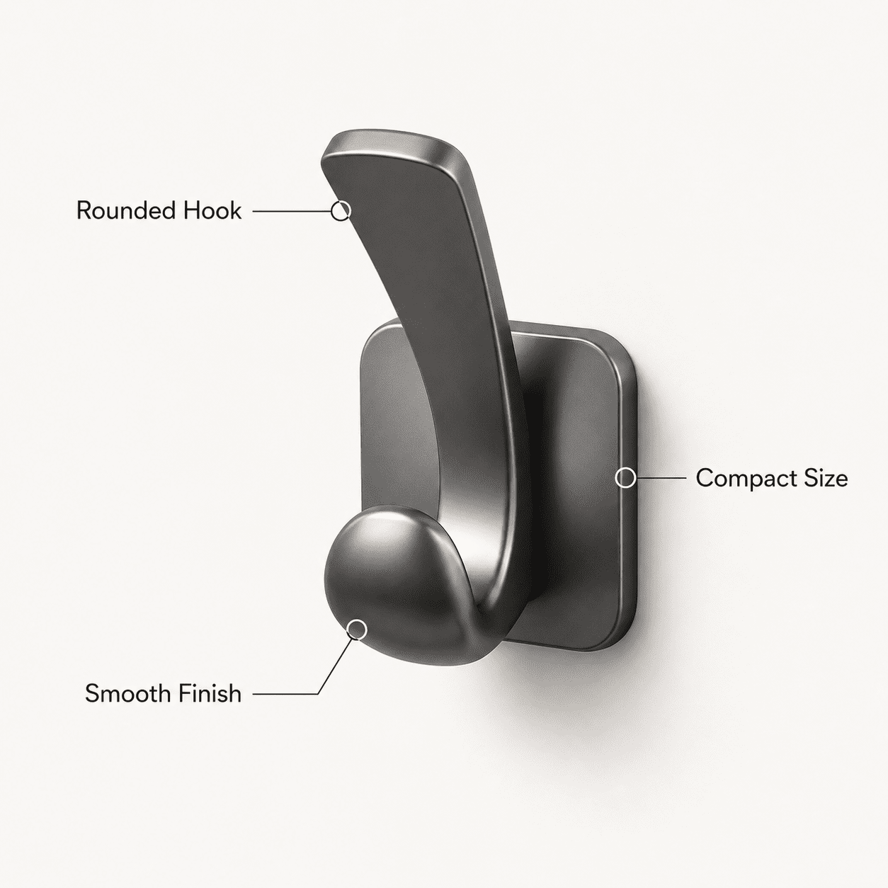 Heavy Duty Magnetic Hooks for Front Door and Refrigerator, No-Drill Carbon Steel Utility Hanger for Coats, Bags and Kitchen Organization, Removable & Reusable Multi-Purpose Storage